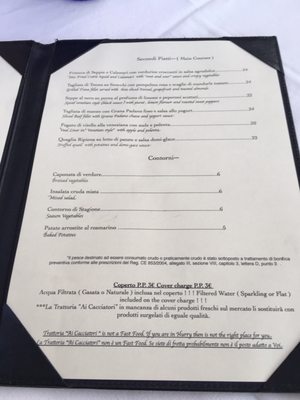 Menu photo 6 Ai Cacciatori Venice, VE