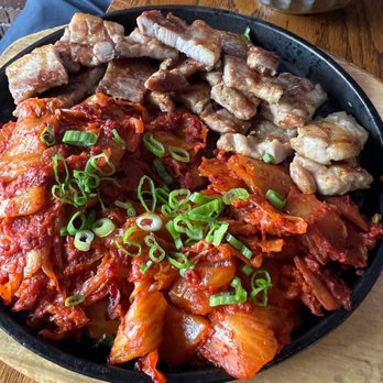 The Jin - Thick Cut Pork Belly with Sauted Kimchi - Korean Near Me - New York, New York