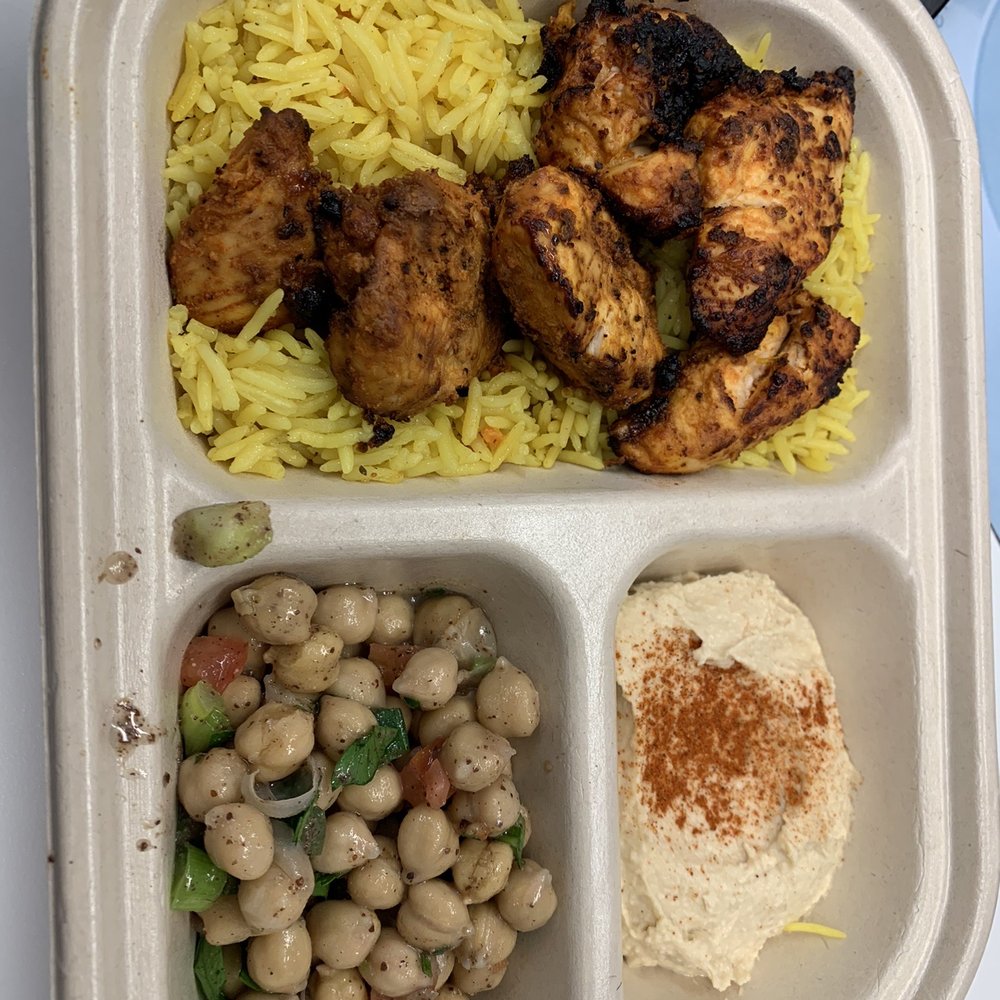 Chicken kabob plate. Chicken kabob plate.