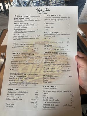 Menu photo 2 Cafe Julie Low, QC
