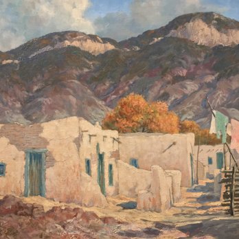 Albuquerque Museum - "New Mexico Landscape" (1920) by Carl Von Hassler - Art Museums Near Me - Albuquerque, New Mexico
