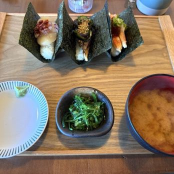 Oh Banzai - Lunch handroll set - Japanese Near Me - Gardena, California Oh Banzai - Lunch handroll set - Japanese Near Me - Gardena, California