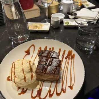 Sushi On Post Oak - Bread Pudding cut into 3 slices - Sushi Bars Near Me - Houston, Texas