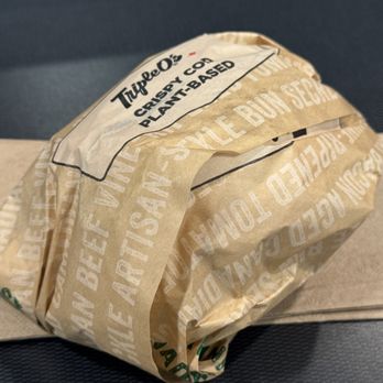 Triple O's - Crispy cod burger in wrapper~ - Fast Food Near Me - Vancouver, British Columbia Triple O's - Crispy cod burger in wrapper~ - Fast Food Near Me - Vancouver, British Columbia
