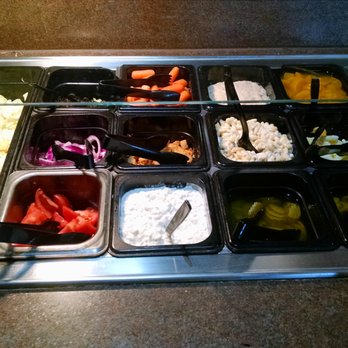 Godfathers Pizza - a variety of salads and condiments - Pizza Near Me - Detroit Lakes, Minnesota Godfathers Pizza - a variety of salads and condiments - Pizza Near Me - Detroit Lakes, Minnesota