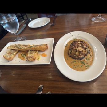 Del Frisco's Grille - Jumbo Lump Crab Cake Cheesesteak Eggrolls - Steakhouses Near Me - The Woodlands, Texas Del Frisco's Grille - Jumbo Lump Crab Cake Cheesesteak Eggrolls - Steakhouses Near Me - The Woodlands, Texas