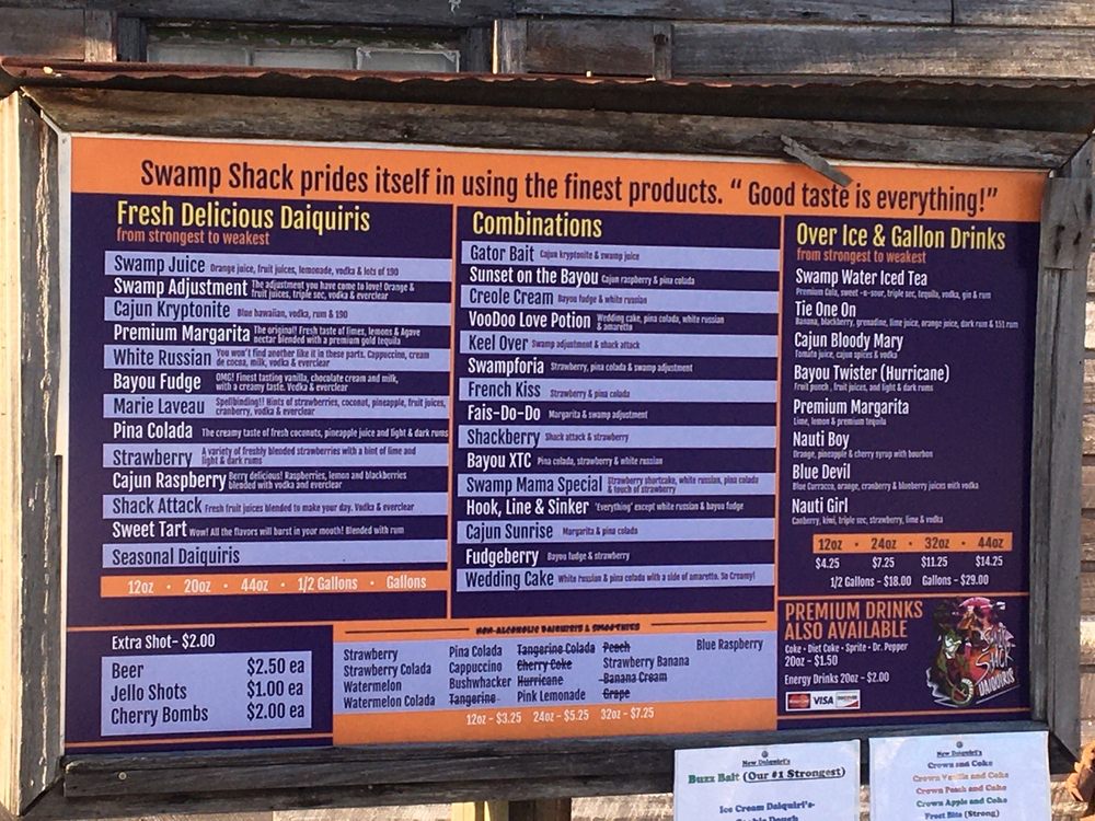 SWAMP SHACK DAIQUIRIS 15 Photos & 15 Reviews 812 Lobdell Hwy, Port Allen, Louisiana Bars