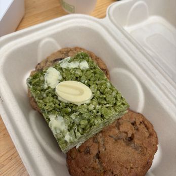 Saint Bread - Matcha krispy, chocolate chip coffee, toffee cookie - Bakeries Near Me - Seattle, Washington Saint Bread - Matcha krispy, chocolate chip coffee, toffee cookie - Bakeries Near Me - Seattle, Washington