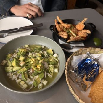 LMNO - Aguachile Verde (amazing)  Cucarachas (amazing) - Mexican Near Me - Philadelphia, Pennsylvania