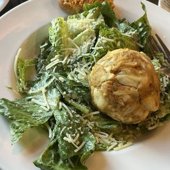 Mama's on the Half Shell - Caesar Salad w/ crab cake - Bars Near Me - Baltimore, Maryland Mama's on the Half Shell - Caesar Salad w/ crab cake - Bars Near Me - Baltimore, Maryland