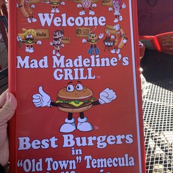 Mad Madeline's Grill - Menu - Burgers Near Me - Temecula, California