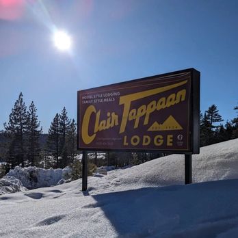 Clair Tappaan Lodge - Sign on Donner Pass Rd - Ski Resorts Near Me - Norden, California Clair Tappaan Lodge - Sign on Donner Pass Rd - Ski Resorts Near Me - Norden, California