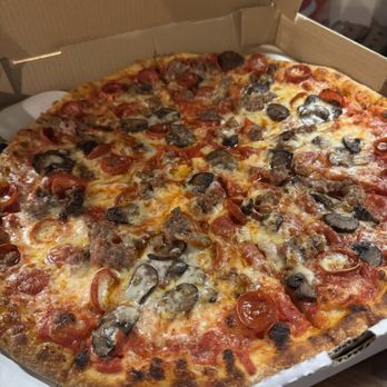 Northeast Pizza - Pepperoni, Sausage, and mushrooms. - Pizza Near Me - Kansas City, Missouri Northeast Pizza - Pepperoni, Sausage, and mushrooms. - Pizza Near Me - Kansas City, Missouri