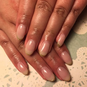 Fumic Jewelry Nail - Natural sheer pink with a thin gold French. 05/11/16 - Nail Salons Near Me - New York, New York Fumic Jewelry Nail - Natural sheer pink with a thin gold French. 05/11/16 - Nail Salons Near Me - New York, New York