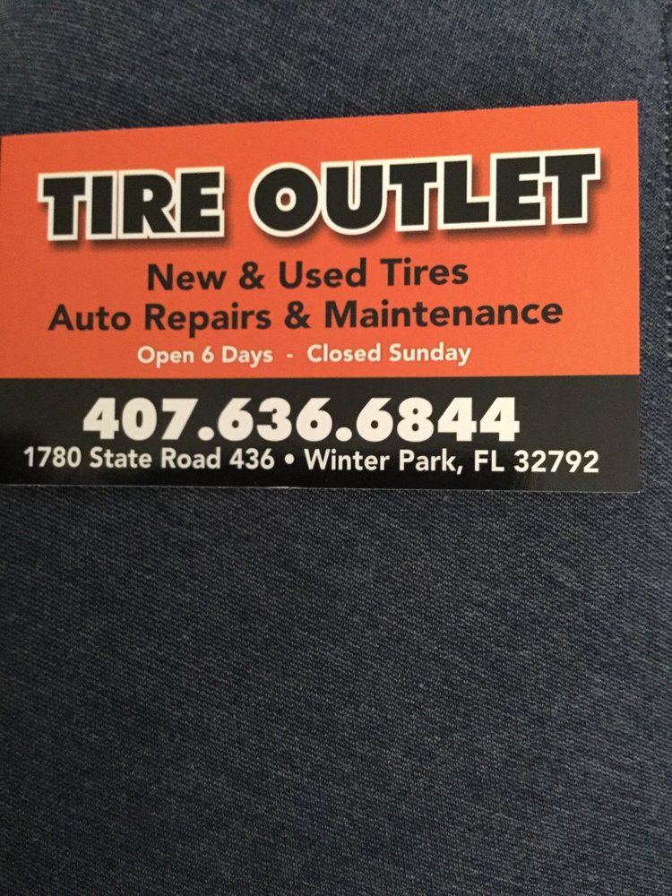 TIRE OUTLET OF WINTER PARK Updated September 2024 1780 State Rd 436