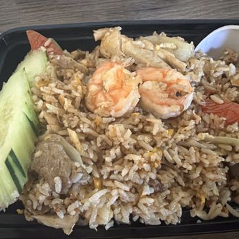 Treasure Pot Thai Restaurant - $20 combination fried rice and only 2 piece shrimp given with hard pieces of chicken and overcooked beef ! Never recommend! - Thai Near Me - Paramount, California Treasure Pot Thai Restaurant - $20 combination fried rice and only 2 piece shrimp given with hard pieces of chicken and overcooked beef ! Never recommend! - Thai Near Me - Paramount, California
