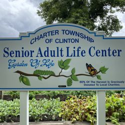 Clinton Township Senior Adult Life Center - Garden of Life flower and vegetable garden. 80% of the harvest is donated to local charities.