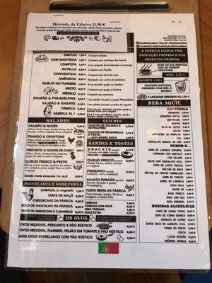 Menu photo 3 Fábrica Lisboa Lisbon, 11