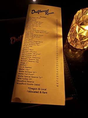 Menu photo 4 Driftwood Room Portland, OR
