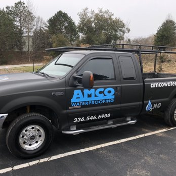 AMCO Waterproofing - Repurposed an old work truck.  Matte Black looks pretty sharp. - Waterproofing Near Me