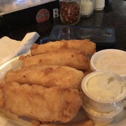 a plate of fish and chips