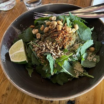 Teni East Kitchen - TEA LEAF KALE SALAD (GF) vegan - Burmese Near Me - Oakland, California Teni East Kitchen - TEA LEAF KALE SALAD (GF) vegan - Burmese Near Me - Oakland, California