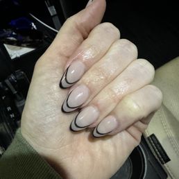Acrylic fill with design by Lauren