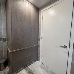 A and E Construction - Custom Bathroom Cabinets