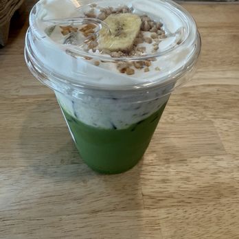 Sun House Cafe - Banana Matcha - delicious and just the right amount of sweet. - Coffee & Tea Near Me - Sacramento, California Sun House Cafe - Banana Matcha - delicious and just the right amount of sweet. - Coffee & Tea Near Me - Sacramento, California