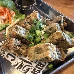 Crispy Chive Cakes