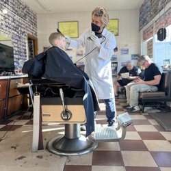 Scott's Barber Shop - My 2 year old getting a fresh cut. Thanks, Scott!