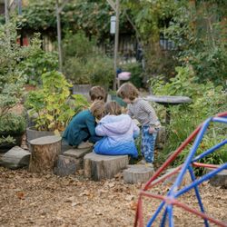 Camellia Waldorf School - Outdoor play for preschool and kindergarten -- continues through grades