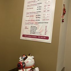 Lucky Massage - Price menu