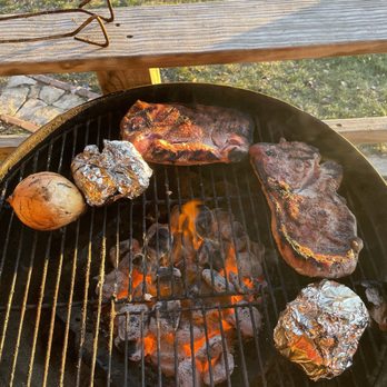 Farmington Locker - Grilling the meat with potatoes, bought from Locker!! - Meat Shops Near Me - Farmington, Iowa Farmington Locker - Grilling the meat with potatoes, bought from Locker!! - Meat Shops Near Me - Farmington, Iowa