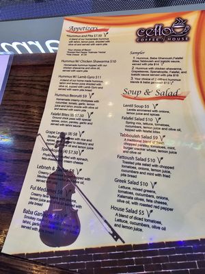 Menu photo 5 Cello Coffee House & Cafe Roanoke, VA