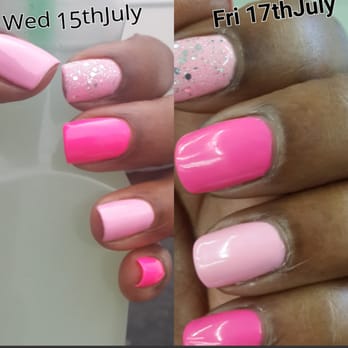 Nail Gallery - One and two days after my Nail Gallery visit. - Nail Salons Near Me - Valley Stream, New York Nail Gallery - One and two days after my Nail Gallery visit. - Nail Salons Near Me - Valley Stream, New York