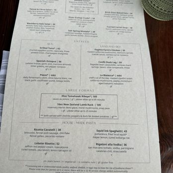 The Sur House - Dinner menu - New American Near Me - Big Sur, California The Sur House - Dinner menu - New American Near Me - Big Sur, California