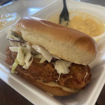 BirdTalk Chicken & Hibachi - tough, thin, overcooked Nashville Hot Chx Sandwich pic here. Tip: 'HOT CHICKEN ALLY' in PV is a real chicken joint! - Chicken Shop Near Me - Tempe, Arizona BirdTalk Chicken & Hibachi - tough, thin, overcooked Nashville Hot Chx Sandwich pic here. Tip: 'HOT CHICKEN ALLY' in PV is a real chicken joint! - Chicken Shop Near Me - Tempe, Arizona