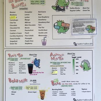 TeaRex Bubble Tea Cafe - Menu - Bubble Tea Near Me - Skokie, Illinois TeaRex Bubble Tea Cafe - Menu - Bubble Tea Near Me - Skokie, Illinois
