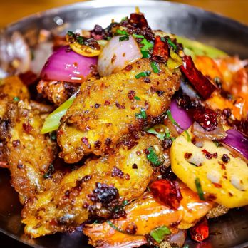 Chuan Bistro - Dry pot chicken wings & shrimp (@joeynht) - Chinese Near Me - Queens, New York Chuan Bistro - Dry pot chicken wings & shrimp (@joeynht) - Chinese Near Me - Queens, New York