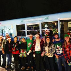 RVA Brew Crew - Tacky lights are one of Richmond's most favorite traditions. This is one of our tacky light groups in 2018 - Santa even joined the photo opt