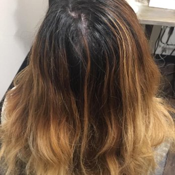 Snip Tease Salon - Before: Grown out roots! After: Gorgeous locks!! I love it! - Hair Salons Near Me - San Diego, California