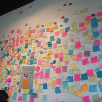 Waffle Love - Wall of Post-its! - Waffles Near Me - Provo, Utah Waffle Love - Wall of Post-its! - Waffles Near Me - Provo, Utah