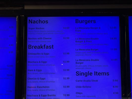Menu photo 1 La Mexicana Kings Beach, CA