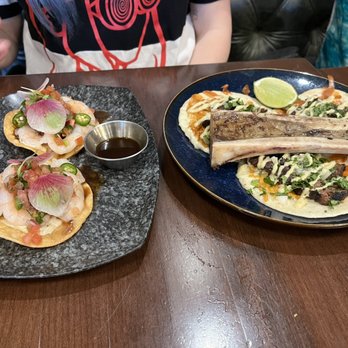 Ophelia - Bone marrow tacos and prawn and ceviche tostada - Mexican Near Me - Vancouver, British Columbia Ophelia - Bone marrow tacos and prawn and ceviche tostada - Mexican Near Me - Vancouver, British Columbia
