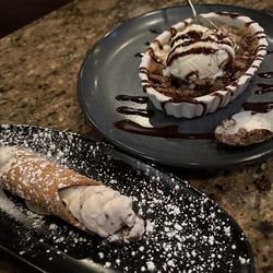 Chocolate chip cookie with ice cream