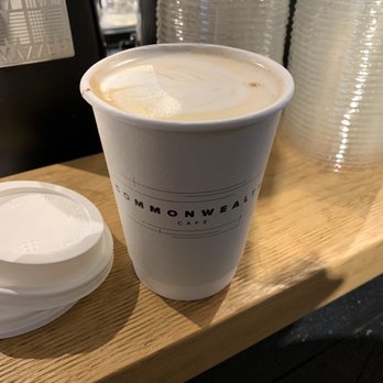 Commonwealth Cafe - C latte with half the syrup - Coffee & Tea Near Me - Birmingham, Michigan Commonwealth Cafe - C latte with half the syrup - Coffee & Tea Near Me - Birmingham, Michigan