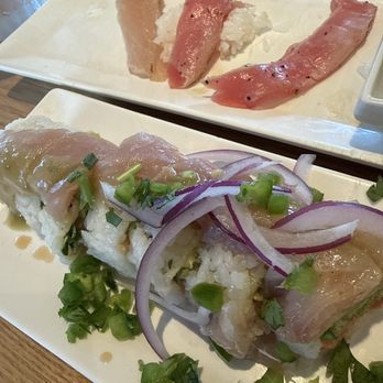 X-Fish - Yuzu Yellowtail This roll was awesome! Super fresh, flavorful, and delicious. Definitely one of my favorites at X Fish! - Sushi Bars Near Me - Brea, California X-Fish - Yuzu Yellowtail This roll was awesome! Super fresh, flavorful, and delicious. Definitely one of my favorites at X Fish! - Sushi Bars Near Me - Brea, California
