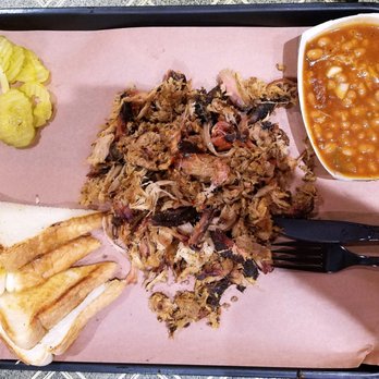 The Smoke Pit - Pulled Pork, Baked beans, Texas toast - Barbeque Near Me - Concord, North Carolina