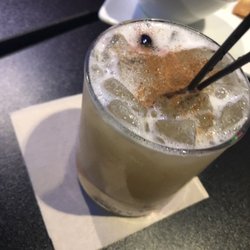 Whiskey sour, very different from what I'm use to, bit pretty tasty. It was recommended by our server